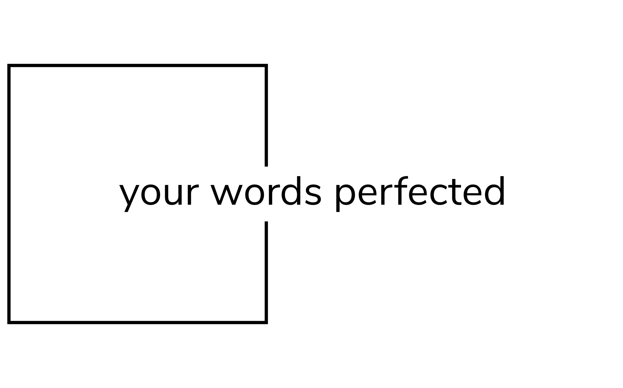 Your words perfected
